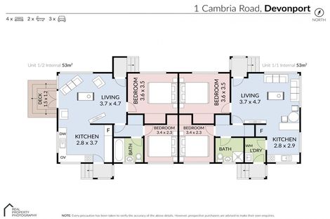 Photo of property in 1/1 Cambria Road, Devonport, Auckland, 0624