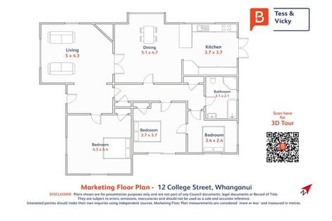 Photo of property in 12 College Street, Whanganui, 4500