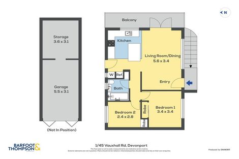 Photo of property in 1/45 Vauxhall Road, Devonport, Auckland, 0624