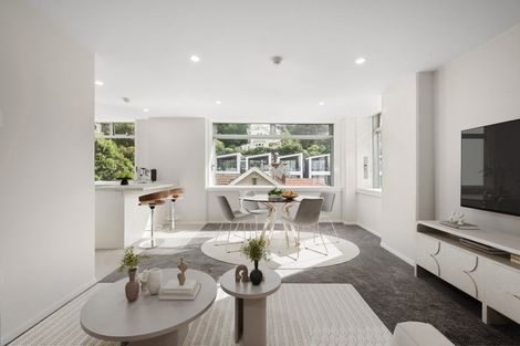 Photo of property in Jerningham Apartments, 20 Oriental Terrace, Oriental Bay, Wellington, 6011