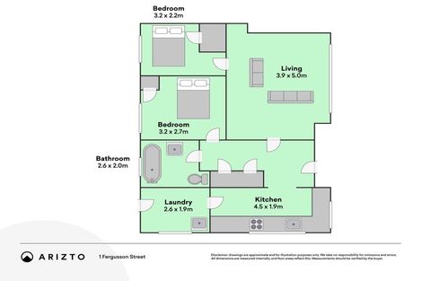 Photo of property in 1 Fergusson Street, Springvale, Whanganui, 4501