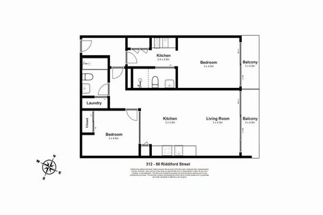 Photo of property in Masina Apartments, 312/80 Riddiford Street, Newtown, Wellington, 6021