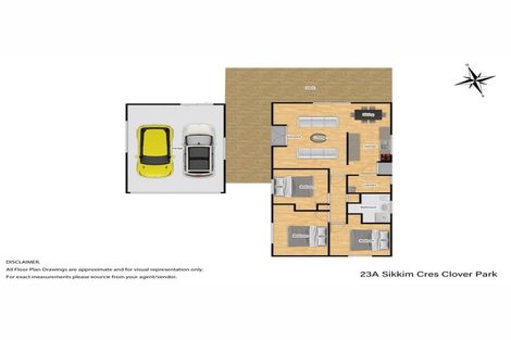 Photo of property in 1/23 Sikkim Crescent, Clover Park, Auckland, 2019