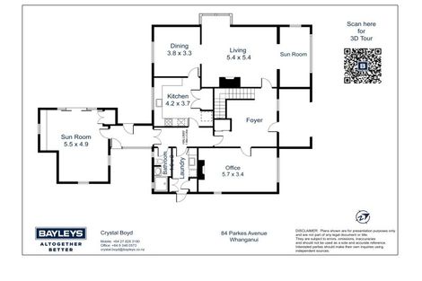 Photo of property in 84 Parkes Avenue, Saint Johns Hill, Whanganui, 4501
