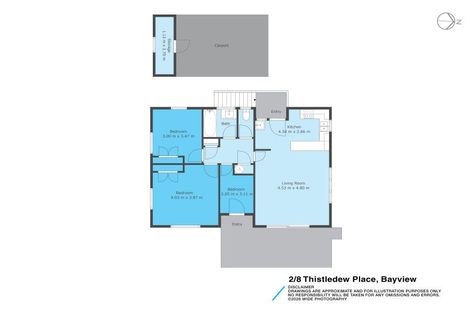 Photo of property in 2/8 Thistledew Place, Bayview, Auckland, 0629