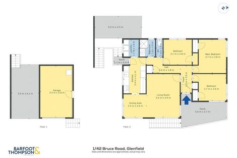 Photo of property in 2/42 Bruce Road, Glenfield, Auckland, 0629