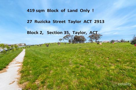 Property photo of 27 Ruzicka Street Taylor ACT 2913