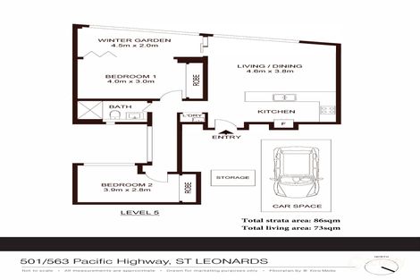 Property photo of 501/563 Pacific Highway St Leonards NSW 2065