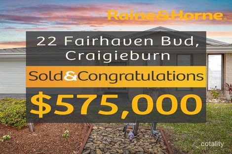 Property photo of 22 Fairhaven Boulevard Craigieburn VIC 3064