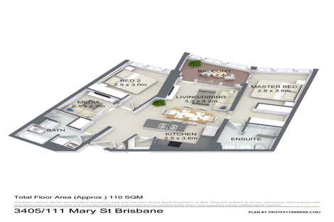 Property photo of 3405/111 Mary Street Brisbane City QLD 4000