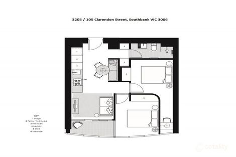 3205/105-107 Clarendon St, Southbank, VIC 3006