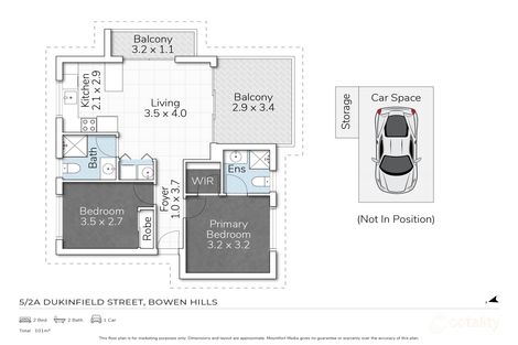 5/2a Dukinfield St, Bowen Hills, QLD 4006