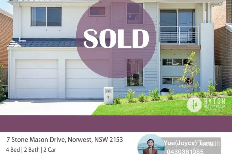 Property photo of 7 Stone Mason Drive Norwest NSW 2153