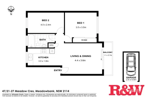 Property photo of 47/21-27 Meadow Crescent Meadowbank NSW 2114