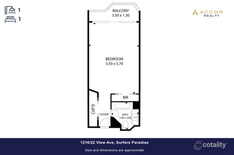 1216/22 View Ave, Surfers Paradise, QLD 4217