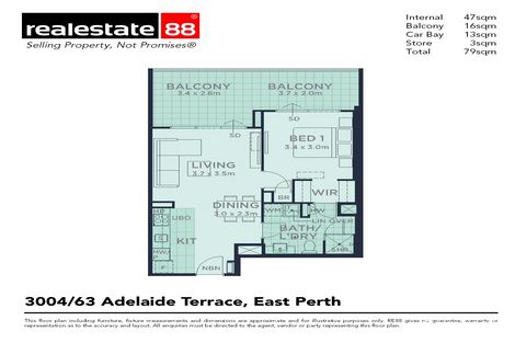 Property photo of 3004/63 Adelaide Terrace East Perth WA 6004