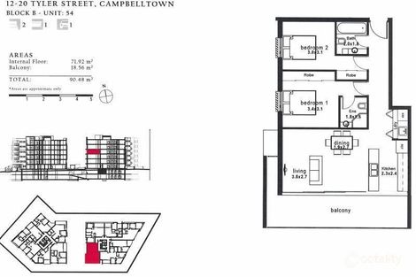 Property photo of 54/12-20 Tyler Street Campbelltown NSW 2560