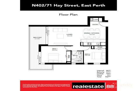 402/71 Hay St, East Perth, WA 6004