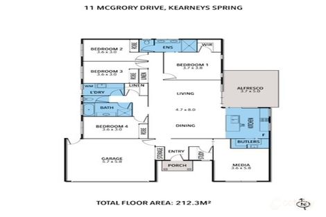Property photo of 11 McGrory Drive Kearneys Spring QLD 4350