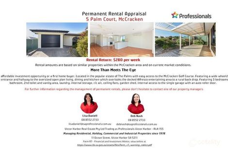 Property photo of 5 Palm Court McCracken SA 5211