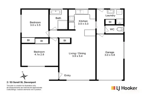 Property photo of 2/53 Sorell Street Devonport TAS 7310