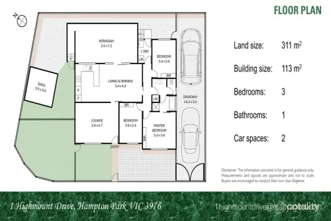 1 Highmount Dr, Hampton Park, VIC 3976