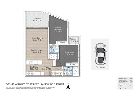 Property photo of 807/36 Anglesey Street Kangaroo Point QLD 4169