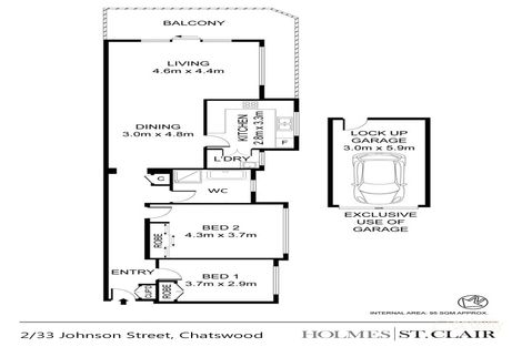Property photo of 2/33 Johnson Street Chatswood NSW 2067