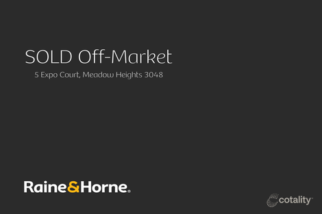 5 Expo Ct, Meadow Heights, VIC 3048