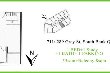 711/289 Grey St, South Brisbane, QLD 4101