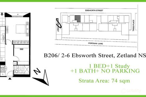 206b/2-6 Ebsworth St, Zetland, NSW 2017