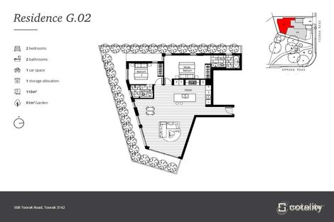 Property photo of 2/508 Toorak Road Toorak VIC 3142