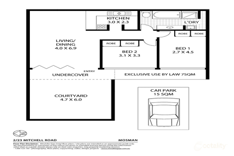Property photo of 2/23 Mitchell Road Mosman NSW 2088