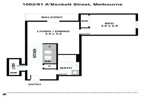 1002/81 A'Beckett St, Melbourne, VIC 3000