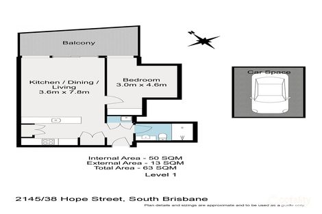 2145/38 Hope St, South Brisbane, QLD 4101