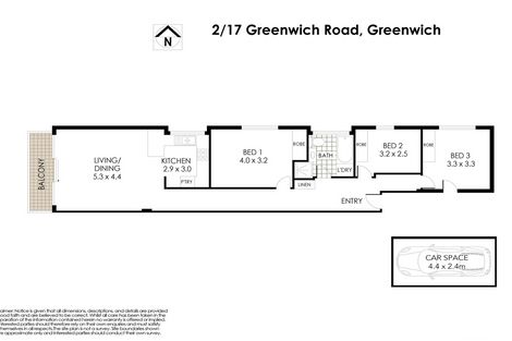 Property photo of 2/17 Greenwich Road Greenwich NSW 2065