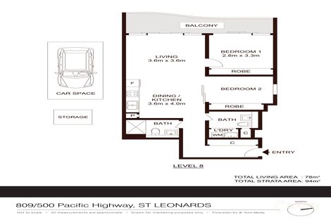 809/500 Pacific Hwy, St Leonards, NSW 2065