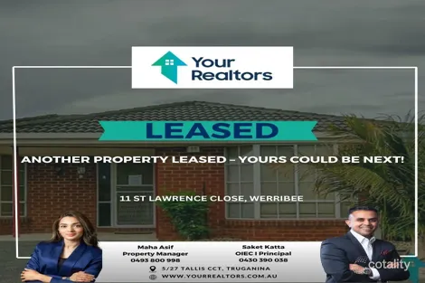 Property photo of 11 St Lawrence Close Werribee VIC 3030