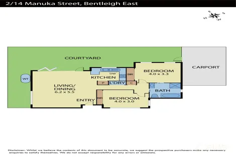 Property photo of 2/14 Manuka Street Bentleigh East VIC 3165