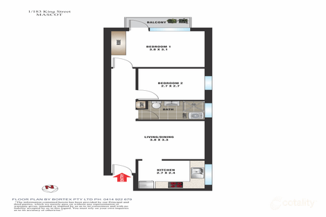 1/183 King St, Mascot, NSW 2020