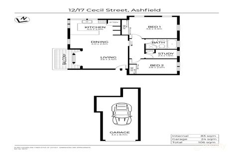 Property photo of 12/17 Cecil Street Ashfield NSW 2131
