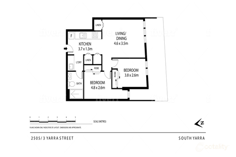 Property photo of 2505/3 Yarra Street South Yarra VIC 3141