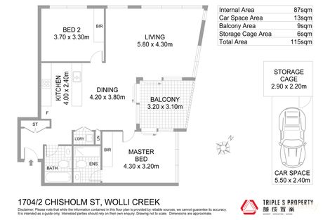 Property photo of 1704/2-20 Chisholm Street Wolli Creek NSW 2205