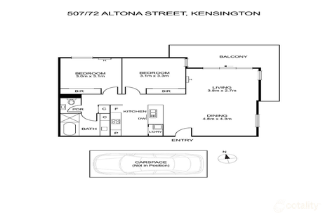Property photo of 507/72 Altona Street Kensington VIC 3031