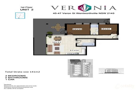 2/45 Veron St, Wentworthville, NSW 2145