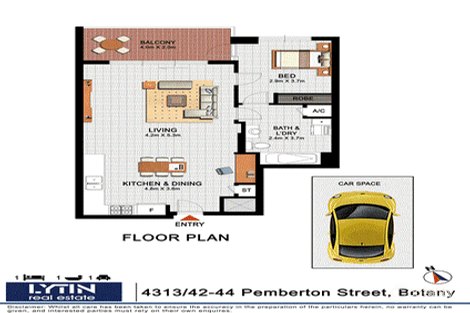 Property photo of 4313/42-44 Pemberton Street Botany NSW 2019