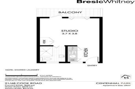 Property photo of 21/68 Cook Road Centennial Park NSW 2021