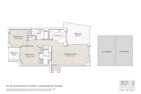 Property photo of 57/15 Goodwin Street Kangaroo Point QLD 4169