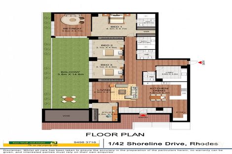 1/42 Shoreline Dr, Rhodes, NSW 2138