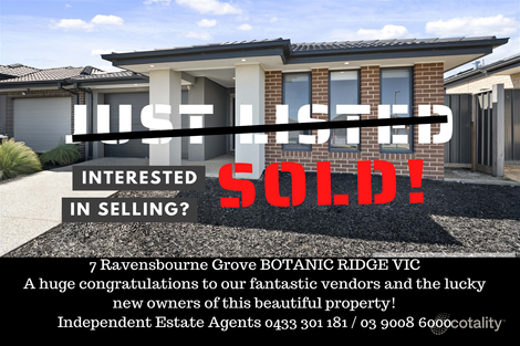 Property photo of 7 Ravensbourne Grove Botanic Ridge VIC 3977
